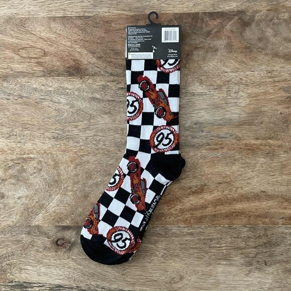 NEW Adult Cars Lightning McQueen Socks - Picture 2 of 2
